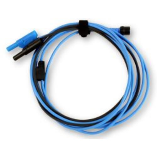 Cable coaxial azul 3 m (TA125), toma BNC a 4mm (A)